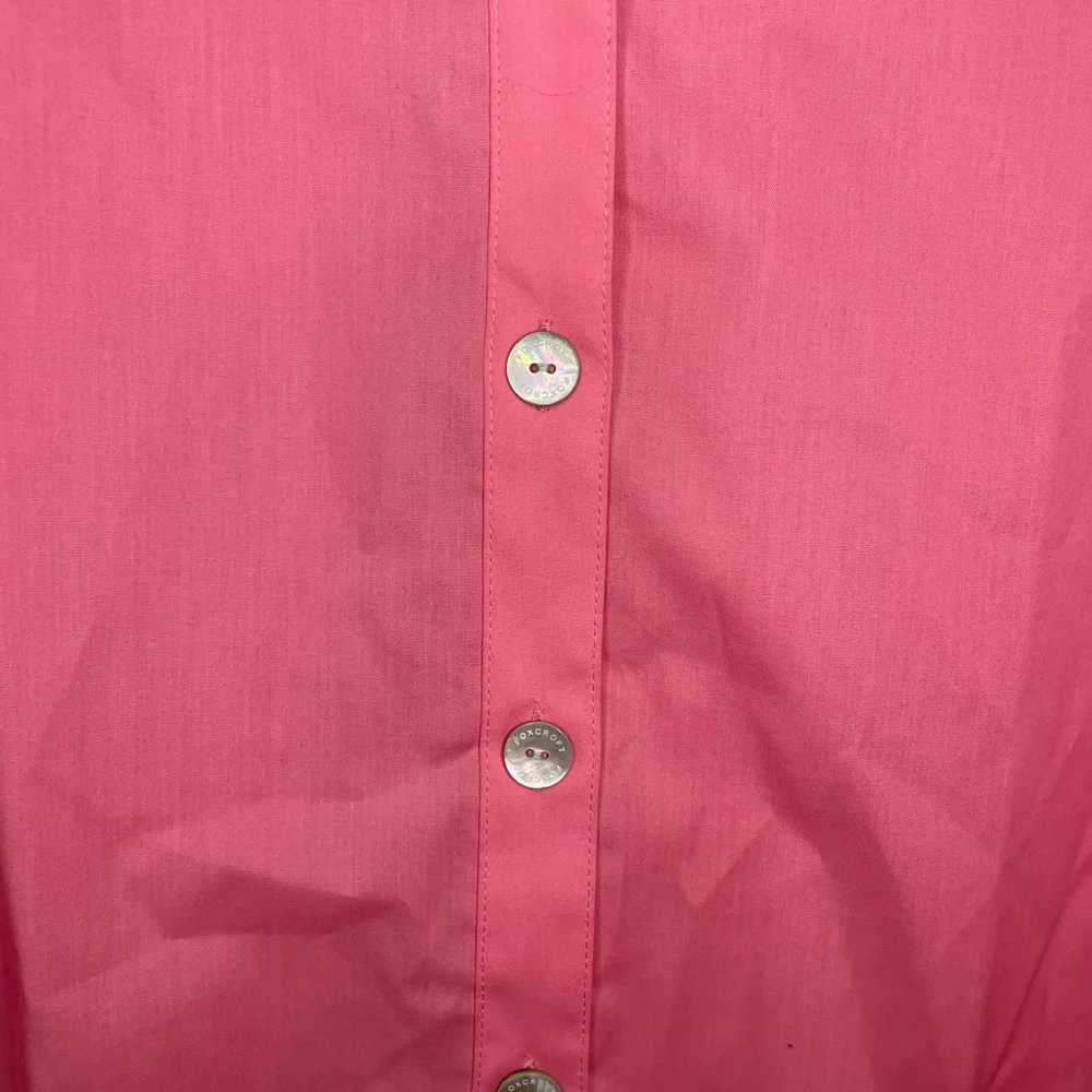 Foxcroft for Appleseeds Pink Button Down Shirt Wrinkle Free Long Sleeve 20W - Picture 2 of 4